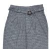 A12 Women’s Checkered High-Waist Trouser with Belt