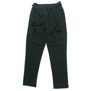 Women’s Dark Green Casual Trouser with Belt