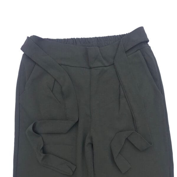 A18 Women’s Dark Green Casual Trouser with Belt