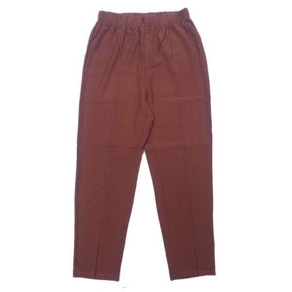 Brown Casual Slim Trousers