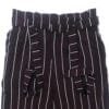 Women’s Maroon Striped High-Waist Trouser with Belt
