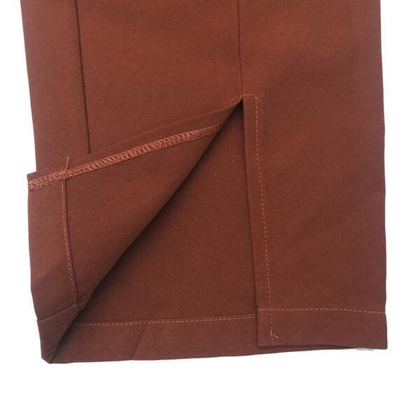 Brown Casual Slim Trousers