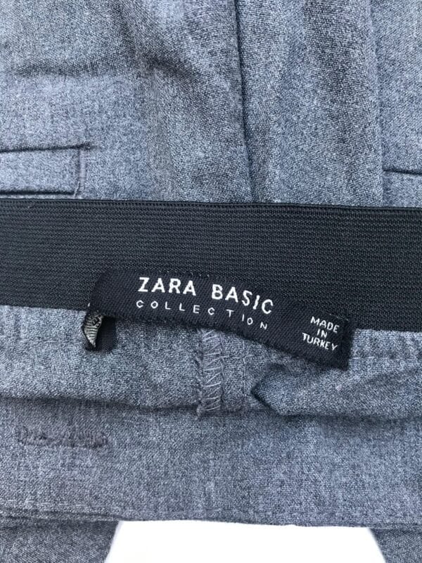 A34 Charcoal Tailored High-Waist Slim Trousers