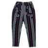 Women’s Multi-Stripe High-Waist Casual Trousers with Belt