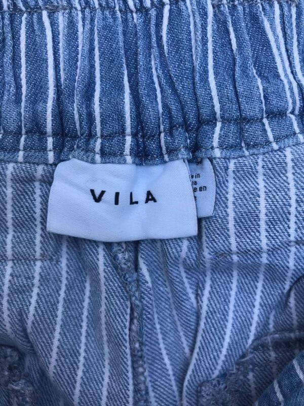 A42 Women’s Blue & White Pinstripe Casual Trousers