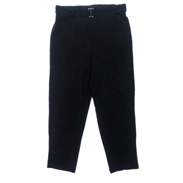 Women’s Black Belted High-Waist Trouser