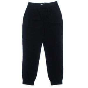 Women’s Black Elastic-Waist Jogger Trouser