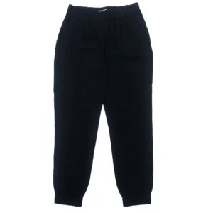 Women’s Black Elastic-Waist Jogger Trouser