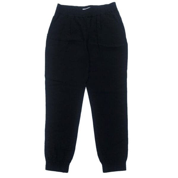 A44 Women’s Black Elastic-Waist Jogger Trouser