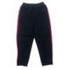 Women’s Black Casual Trouser with Red Side Stripes