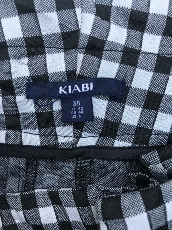 df68e111-bfdc-4a4a-9861-5f233a85202d Women’s Black & White Gingham Check Trouser