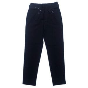 A122 Women’s Black High-Waist Belted Trouser front view