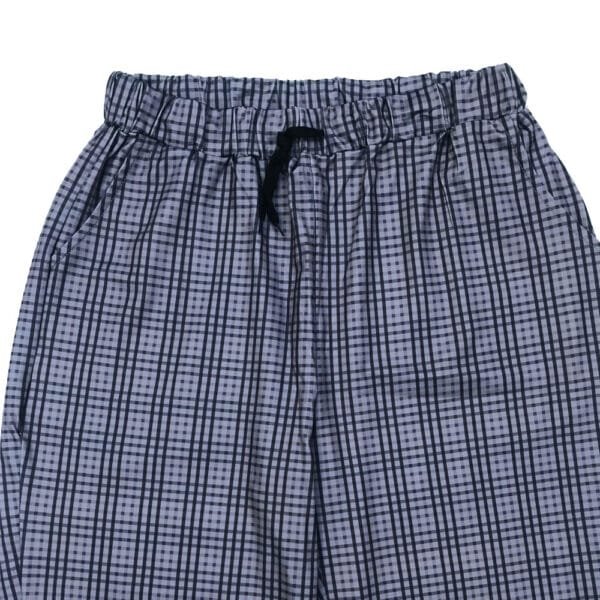 A54 Women’s Blue Checkered Mix Cotton Night Trouser