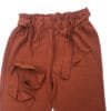 Women’s Rust Brown Paperbag Waist Casual Trouser