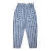 A61 Women’s White Striped High-Waist Casual Trouser