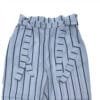 A62 Women’s White Striped High-Waist Casual Trouser front view