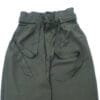 Olive Green High-Waist Paperbag Pants front look