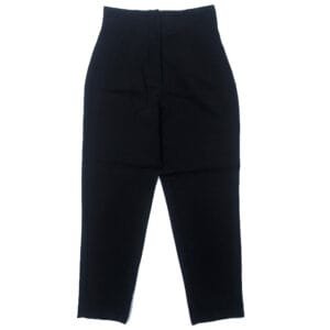 A67 ZARA Black High-Waist Trouser full front view