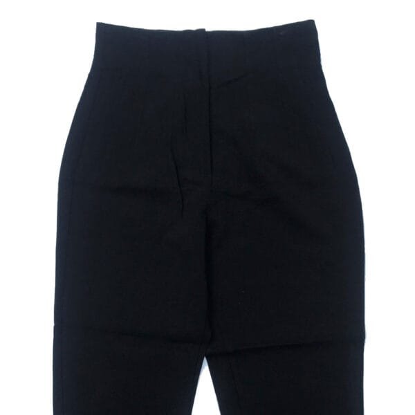 ZARA Black High-Waist Trouser close-up detail