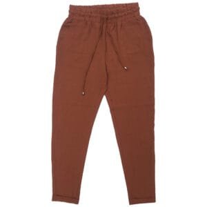 CACHE CACHE Women’s Rust Brown Drawstring Trouser front view