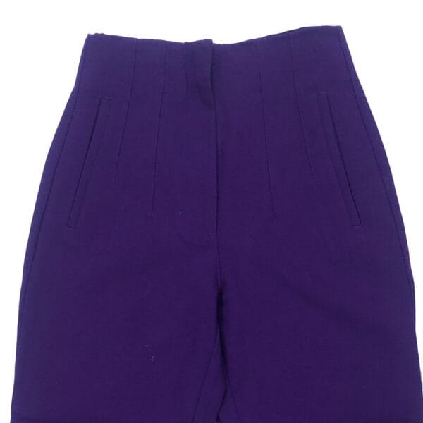 TZ16. ZARA Purple High-Waist Trouser front view