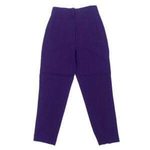 H&M Brown Check Paperbag Trouser front view