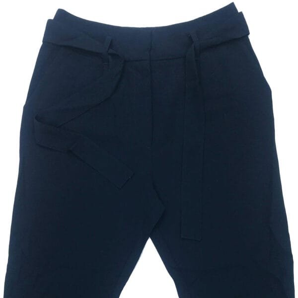 TZ17. Women’s Navy Blue Belted Trouser front view