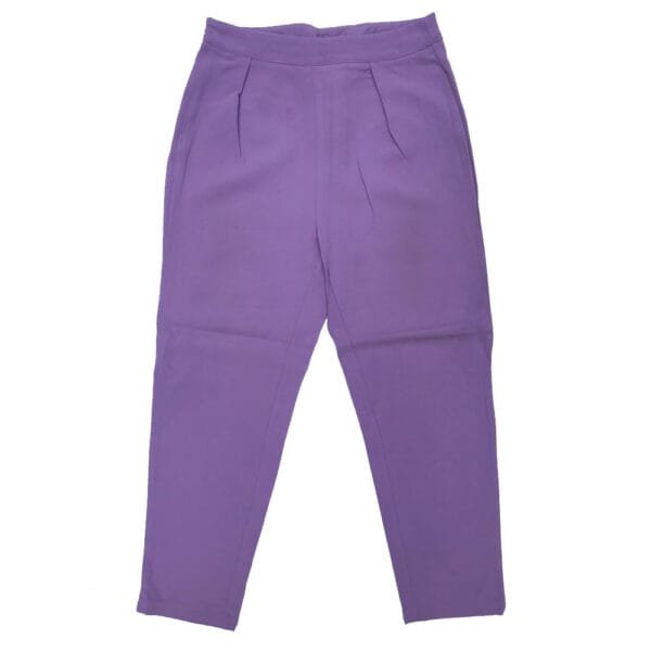 Women’s Lavender High-Waist Trouser front view