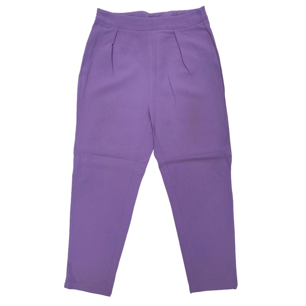 Women’s Lavender High-Waist Trouser front view